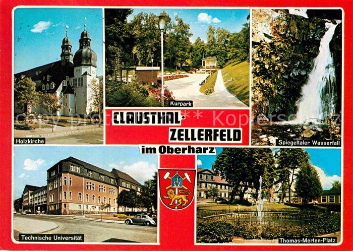 Clausthal-Zellerfeld Goslar Niedersachsen Holzkirche Kurpark Spiegeltaler Wasser