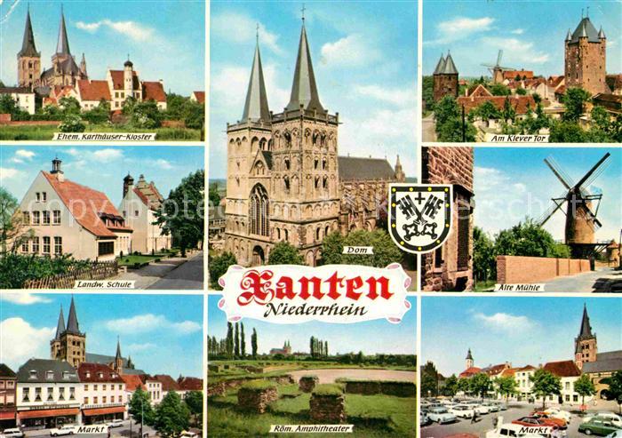 Xanten Ehem Karthaeuser Kloster Dom Klever Tor Schule Alte Muehle Markt Roem Amp