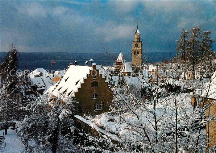 ueberlingen Bodensee Teilansicht Kirche