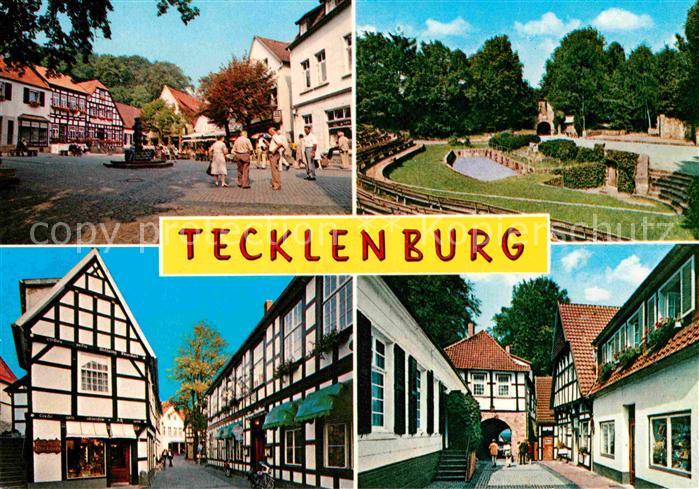 Tecklenburg Steinfurt NRW Markt Park Fachwerkhaeuser