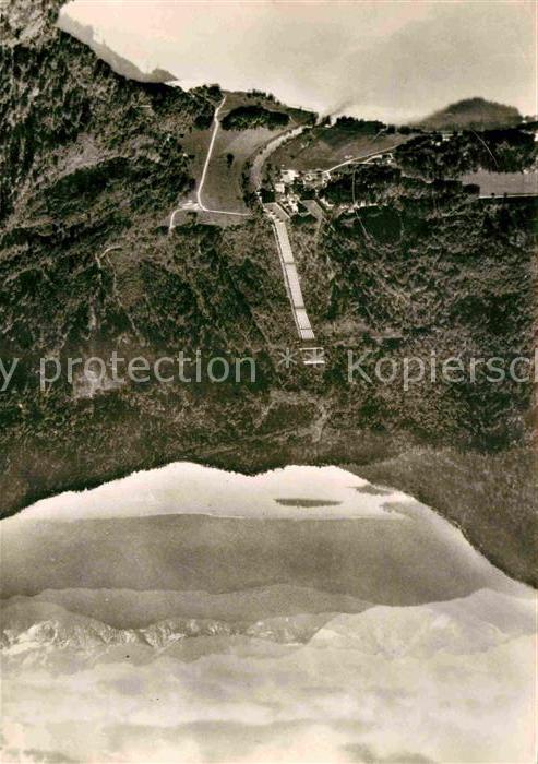 Walchensee Kraftwerk mit Kochel und Walchensee