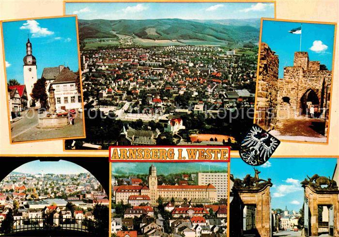 Arnsberg Westfalen Kirche Brunnen Panorama Schloss Tor Eingang