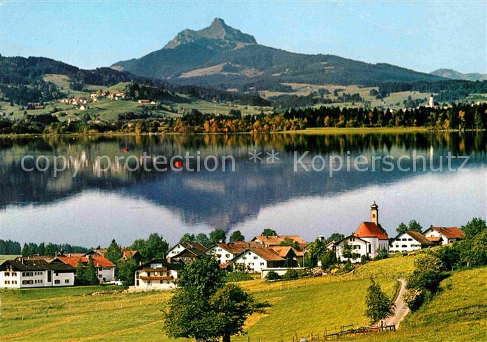 Haslach Weitnau mit Gruentensee und Gruenten
