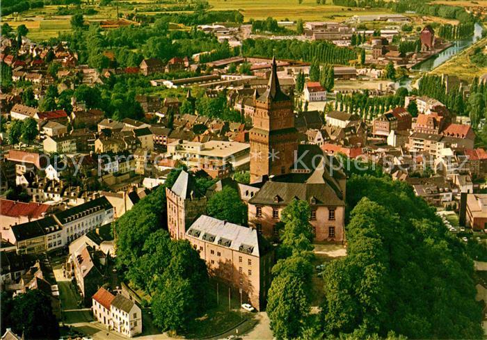 Kleve Schwanenburg Fliegeraufnahme