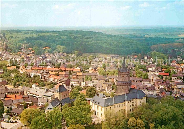 Kleve Schwanenburg Fliegeraufnahme