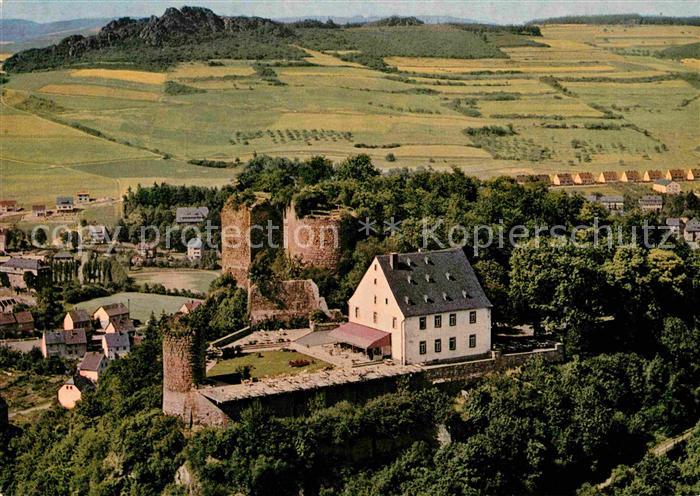 Kirn Nahe Kyrburg Gaststaette Kirn Fliegeraufnahme