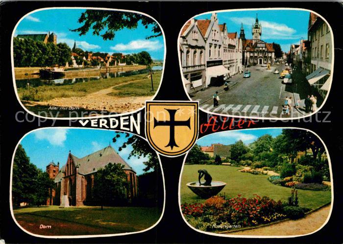 Verden Aller Dom mit Aller Rathaus Rosengarten