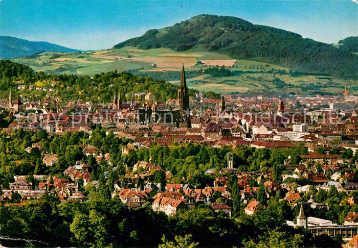 Freiburg Breisgau Panorama mit Freiburger Muenster