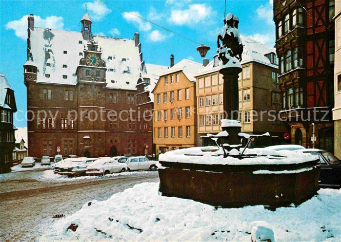 Marburg Lahn Marktplatz Brunnen