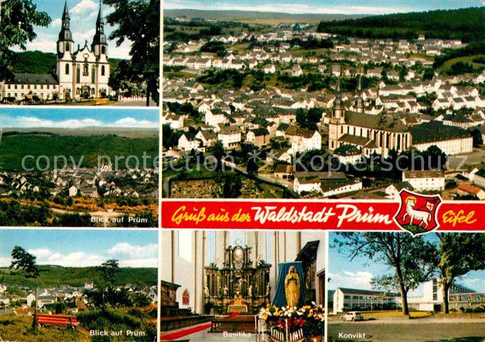 Pruem Eifel Basilika Inneres Panorama Konvikt