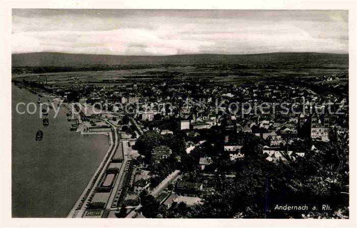 Andernach Rhein Rheinland-Pfalz Fliegeraufnahme