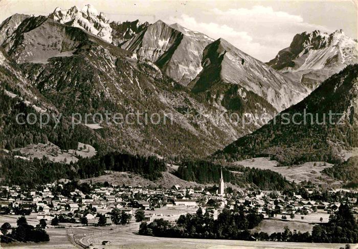 Oberstdorf Panorama mit Krottenspitze