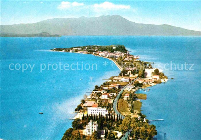 Sirmione Lago di Garda Fliegeraufnahme