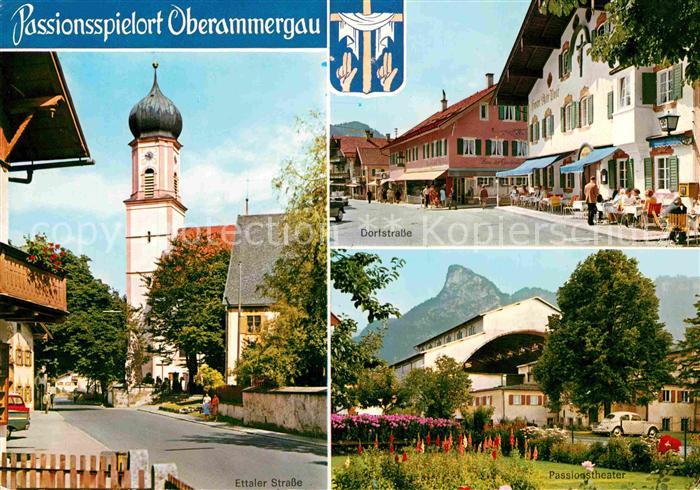 OBERAMMERGAU Bayern Ettaler Strasse Dorfstrasse Passionstheater