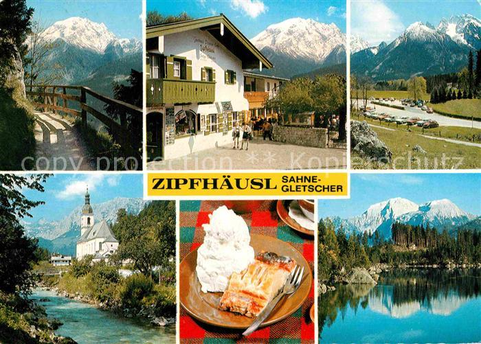 BERCHTESGADEN Bayern Zipfhaeusl Sahnegletscher Hintersee Ramsau