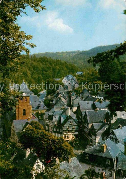 Monschau Montjoie NRW Marktplatz Muehlenberg Ankirche