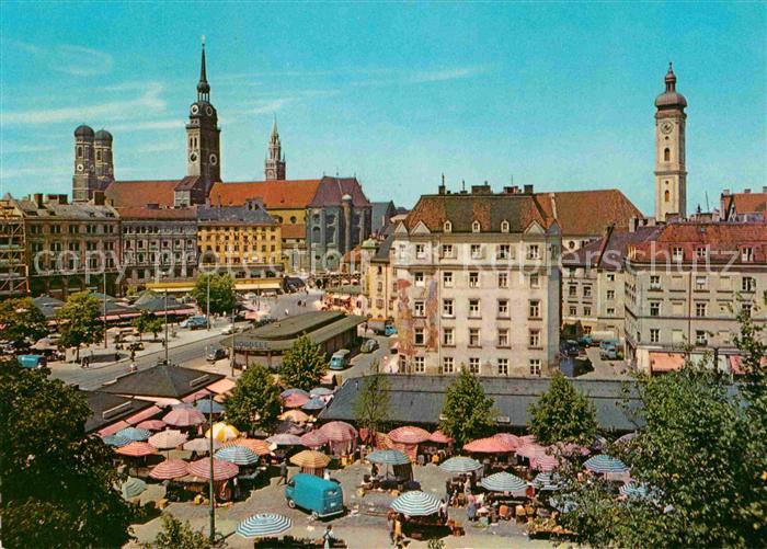 Muenchen Bayern Viktualienmarkt
