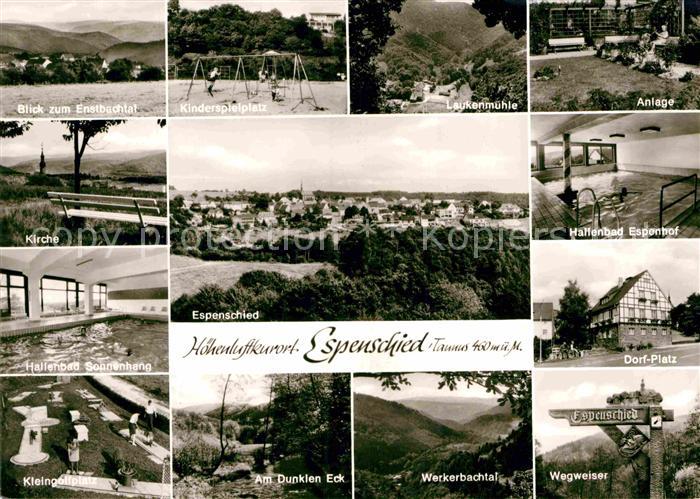 Espenschied Enstbachtal Hallenbad Sonnenhang Minigolf Wegweiser