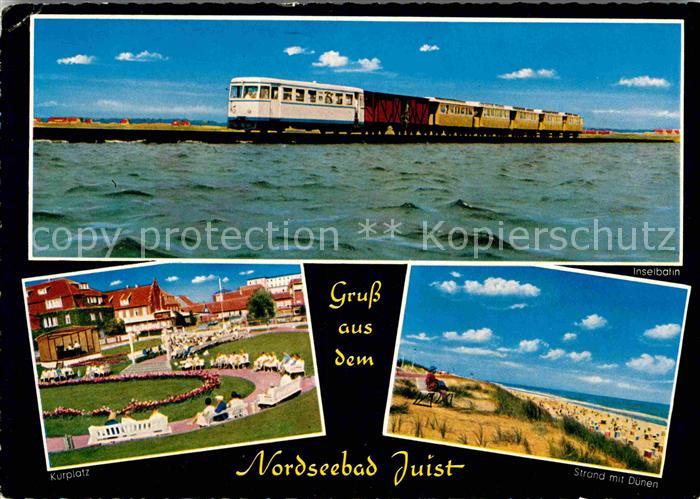 Juist Nordseebad Inselbahn Kurplatz Strand