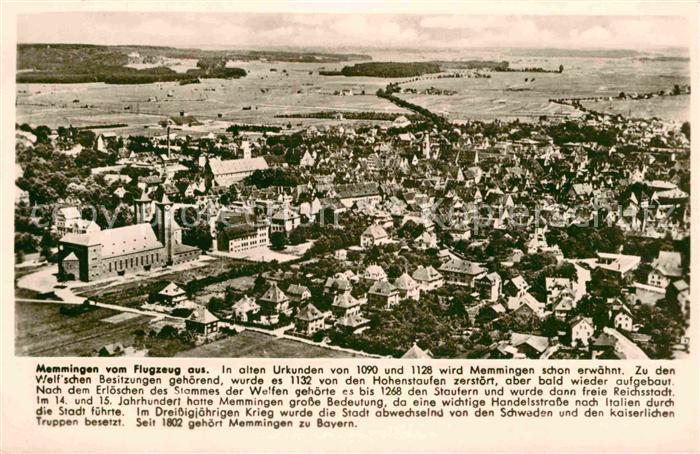 Memmingen Bayern Flugaufnahme