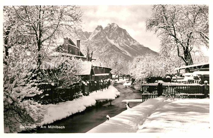GARMISCH-PARTENKIRCHEN Bayern Muehlbach Winter