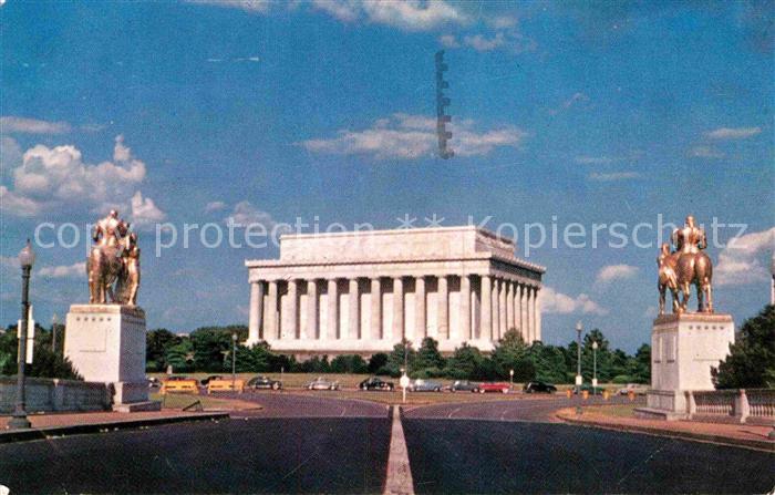 Washington DC Lincoln Memorial White marble temple