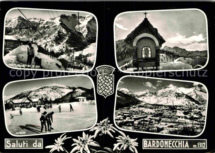 Bardonecchia Skilift Jafferau Madonnina del Colomion Patinoire