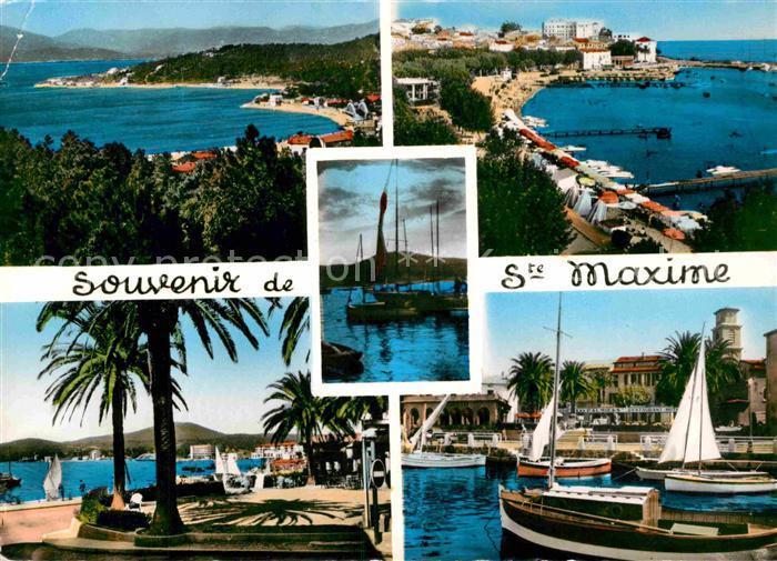 Maxime sur Mer Var Sainte Panorama Hafen