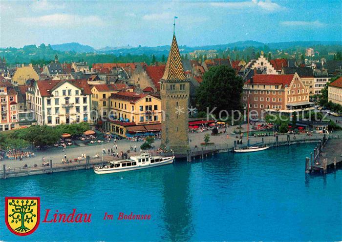 Lindau Bodensee Insel Turm Schiff