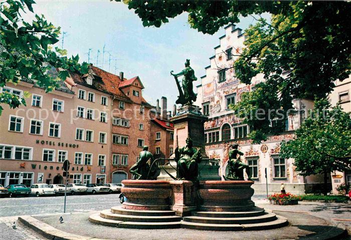 Lindau Bodensee Rathaus Brunnen