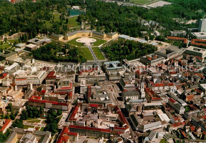 Karlsruhe Baden Schloss Luftaufnahme