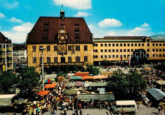 Heilbronn Neckar Rathaus Markt