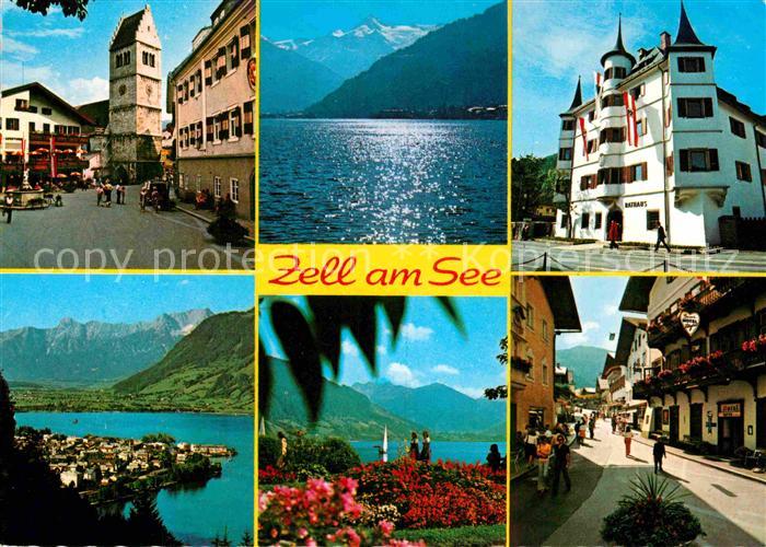 Zell See Stadtplatz Zeller See Kitzsteinhorn Rathaus Schloss Rosenberg