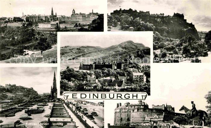 Edinburgh Scotland Castle Palace Princess-Street