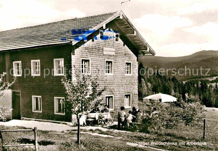 Bodenmais Kronberger Waldschaenke mit Arberblick