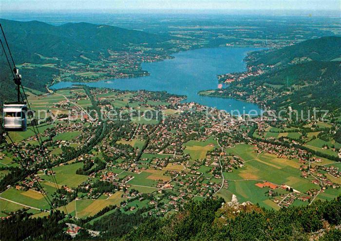 Rottach-Egern Fliegeraufnahme Tegernseer-Tal Gondelbahn Bad-Wiessee Gmund