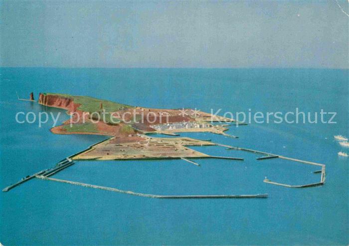 HELGOLAND Insel Schleswig-Holstein Fliegeraufnahme von Sueden