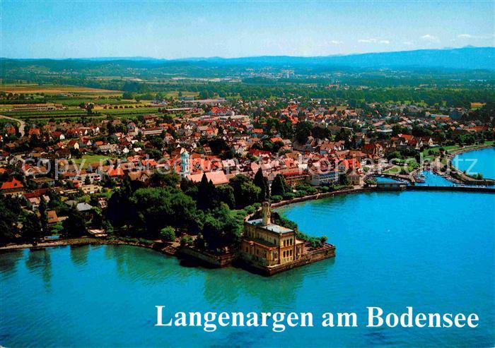 Langenargen Bodensee Fliegeraufnahme mit Schloss Montfort