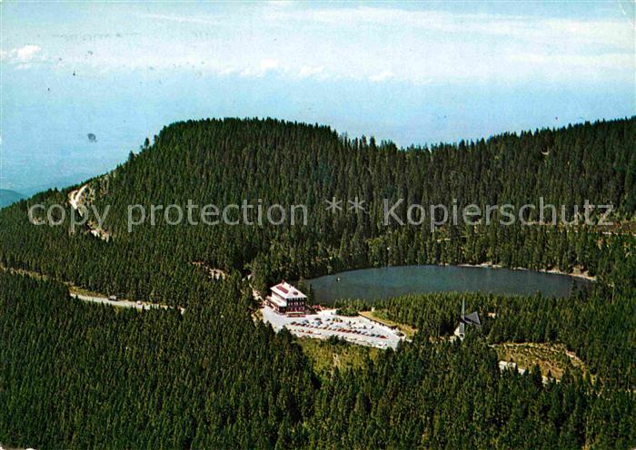 Mummelsee Fliegeraufnahme mit Berghotel