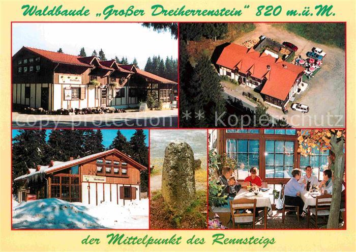 Frauenwald Thueringen Waldbaude Grosser Dreiherrenstein