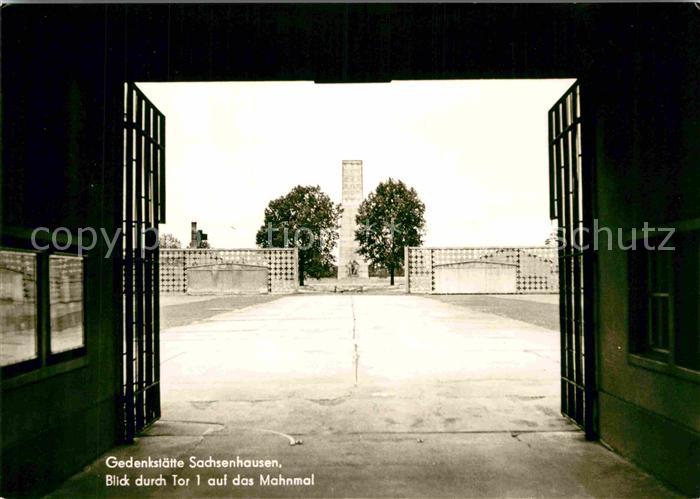 Sachsenhausen Weimar Gedenkstaette Tor 1 Mahnmal