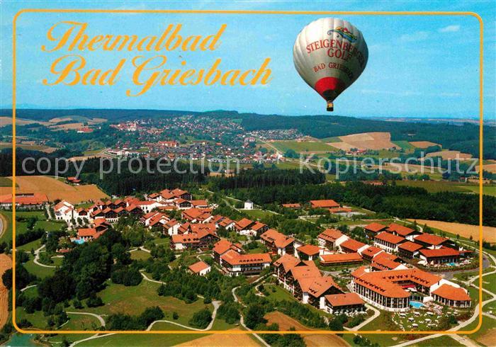 Bad Griesbach Rottal Fliegeraufnahme mit Gasballon Dreiquellenbad