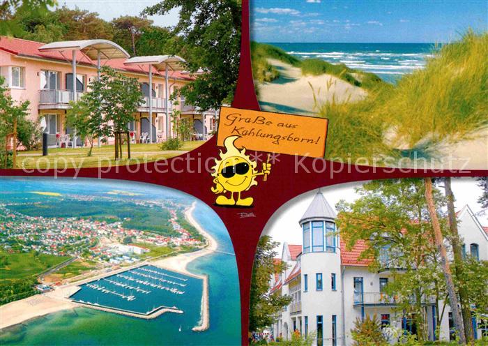 Kuehlungsborn Ostseebad Fliegeraufnahme Segelhafen Strand Ferienanlage