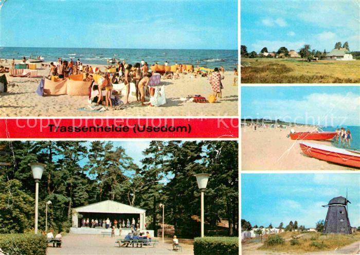 Trassenheide Usedom Strand Windmuehle Musikpavillon