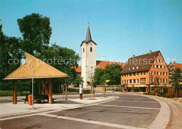 Villingen-Schwenningen Ortspartie mit Kirche
