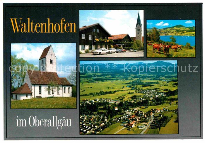 Waltenhofen Allgaeu Fliegeraufnahme Kirch Seepartie