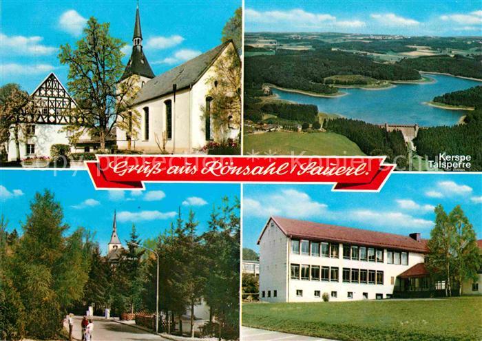 Roensahl Fliegeraufnahme Kerspe-Talsperre