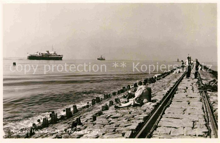 Dampfer Oceanliner M.S. Prinses Beatrix Hoek van Holland