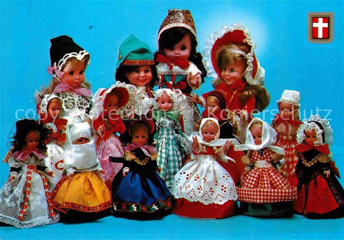 Puppe Doll Poupee Kinderspielzeug Daenemark Nationale Puppen Trachten