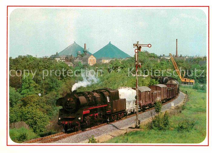 Lokomotive Lok 583032 Gueterzug Ronneburg